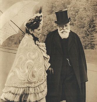 Fotografie von Großherzogin Luise und Großherzog Friedrich um 1905