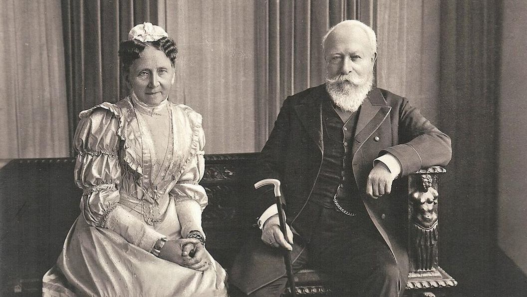 Friedrich I. und Luise in Baden-Baden, Fotografie von Jungmann & Schorn, 1906