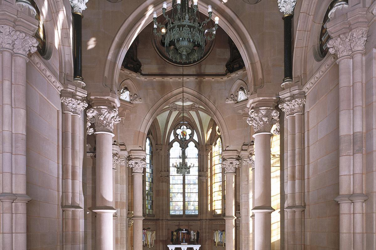 View of the interior of the Sepulchral Chapel of the Grand Duchy in Karlsruhe