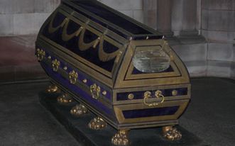 Coffin of Prince Ludwig Wilhelm August von Baden in the Sepulchral Chapel of the Grand Duchy in Karlsruhe