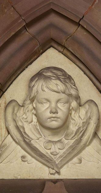 A mournful cherub: the grand ducal mausoleum was designed with the greatest of care and attention, to the last detail