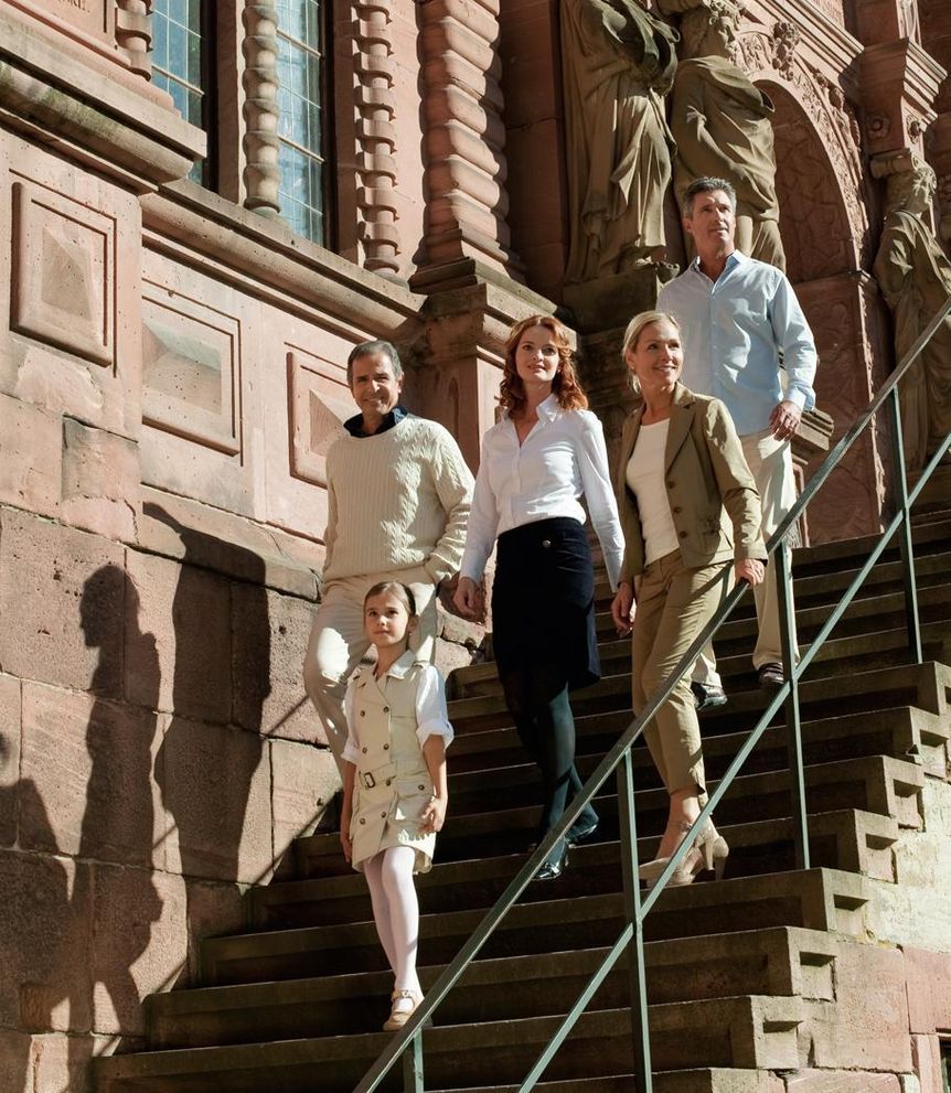 Visitors at Heidelberg Palace