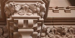 Detail of the interior of the Sepulchral Chapel of the Duchy in Karlsruhe