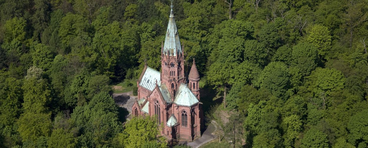 Chapelle funéraire des grands-ducs de Karlsruhe, Vue aérienne