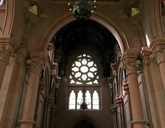 Interior view of the Sepulchral Chapel of the Grand Duchy in Karlsruhe