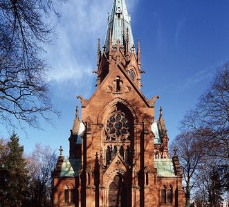 View of the Sepulchral Chapel of the Grand Duchy in Karlsruhe